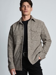 Brook Taverner Brown Prince of Wales Check Overshirt - Image 1 of 6