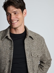 Brook Taverner Brown Prince of Wales Check Overshirt - Image 2 of 6