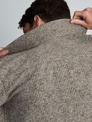 Brook Taverner Brown Prince of Wales Check Overshirt - Image 5 of 6