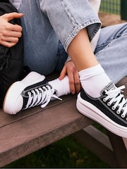 Converse Black All Star Move Chuck Ox Platform Trainers - Image 1 of 21