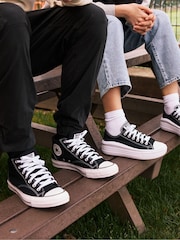 Converse Black All Star Move Chuck Ox Platform Trainers - Image 11 of 21