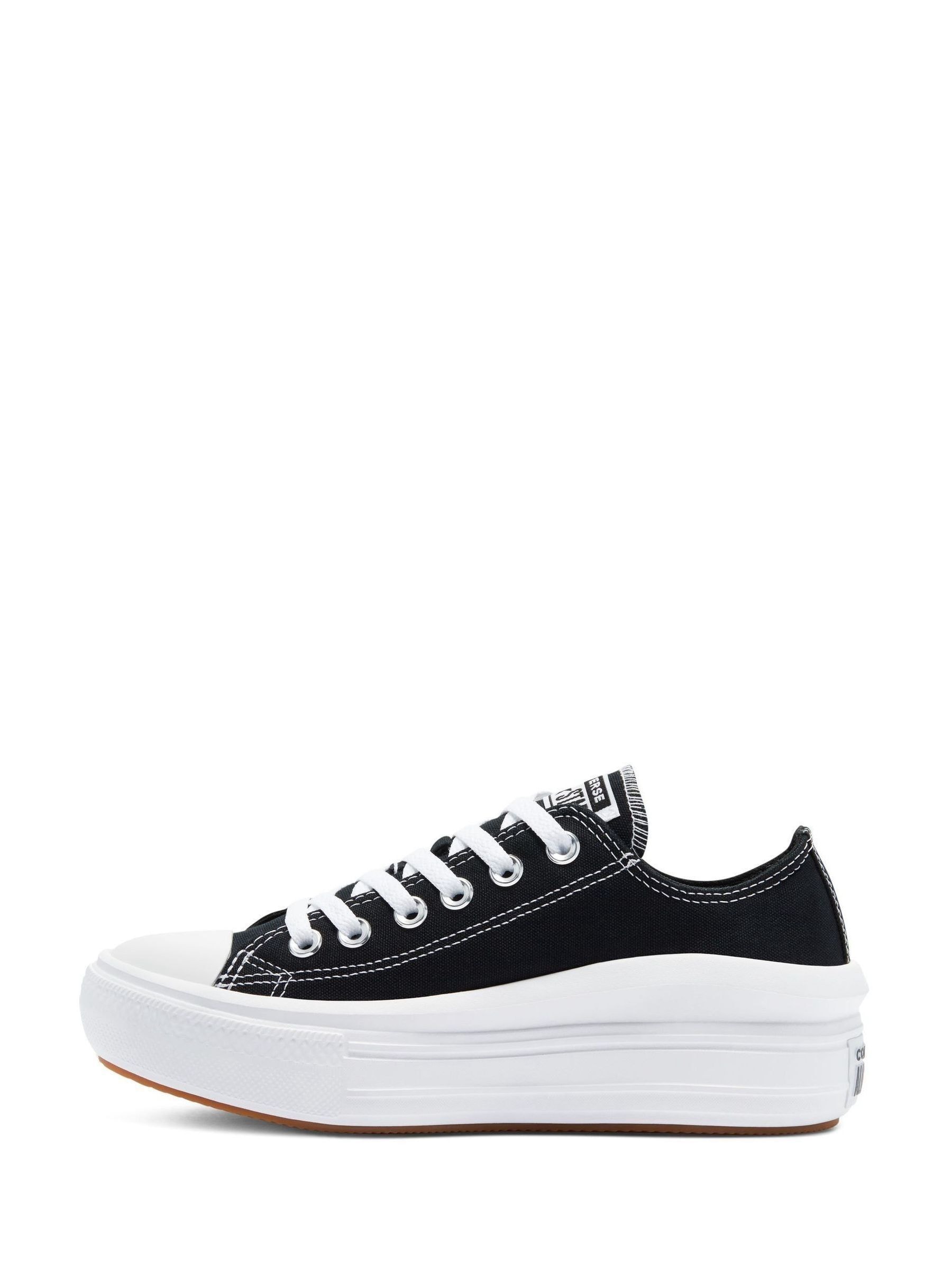 Converse chuck taylor all star platform ox trainers in black hotsell