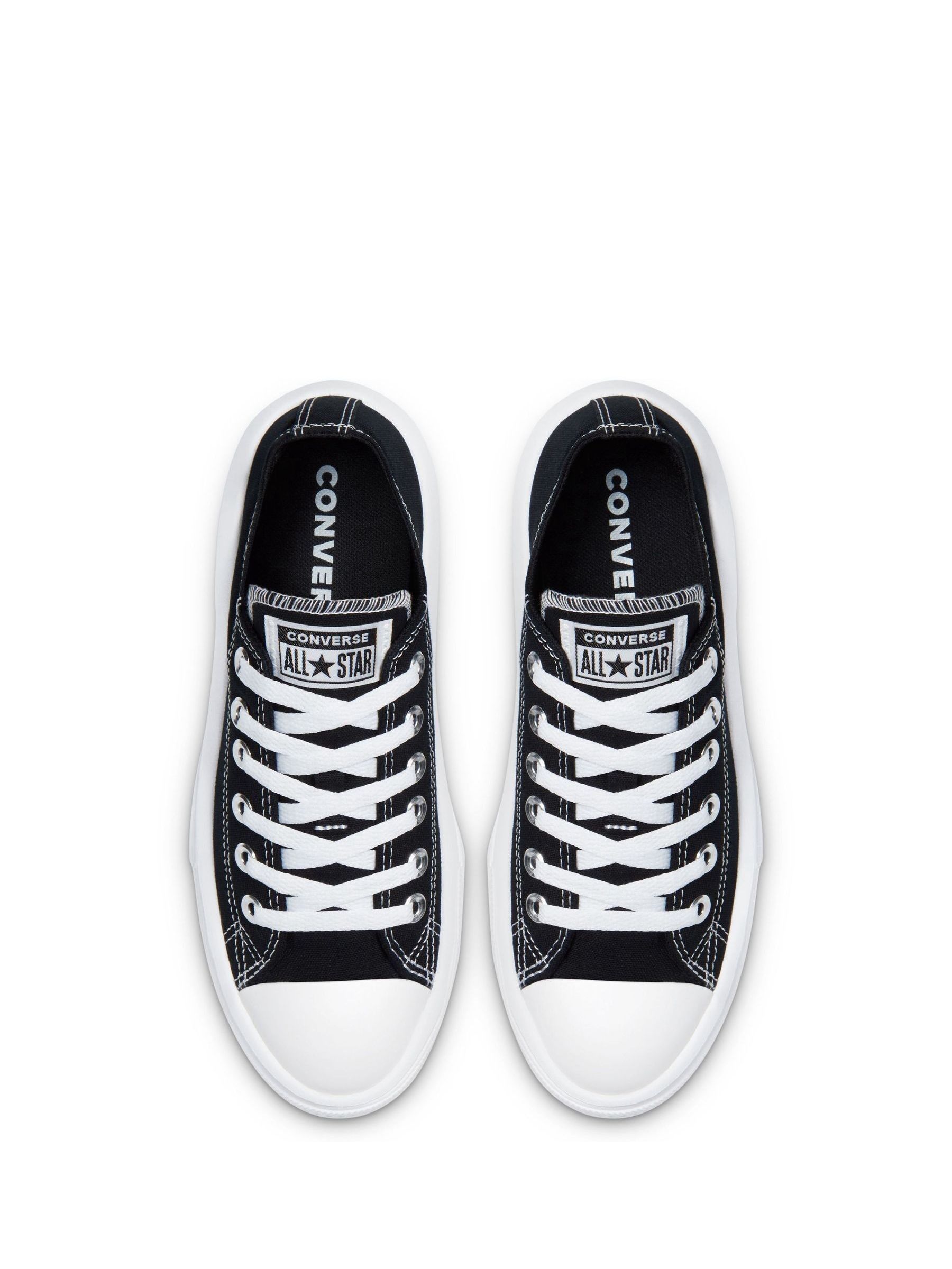 Converse Black All Star Move Chuck Ox Platform Trainers