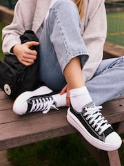 Converse Black All Star Move Chuck Ox Platform Trainers - Image 5 of 21