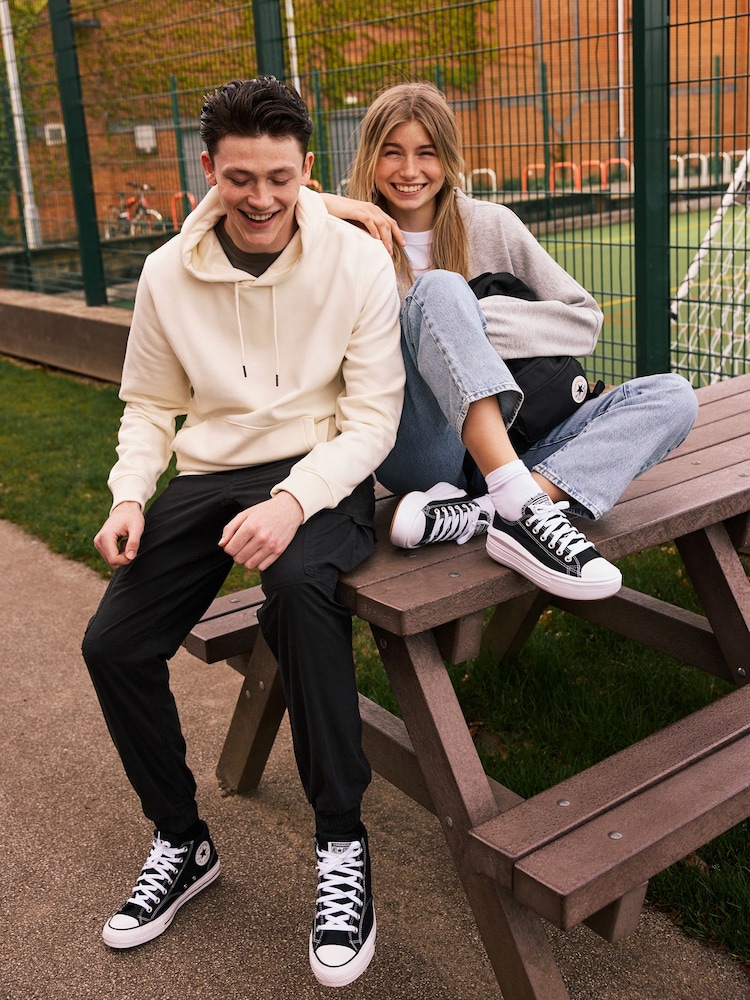 Converse Black All Star Move Chuck Ox Platform Trainers - Image 8 of 21