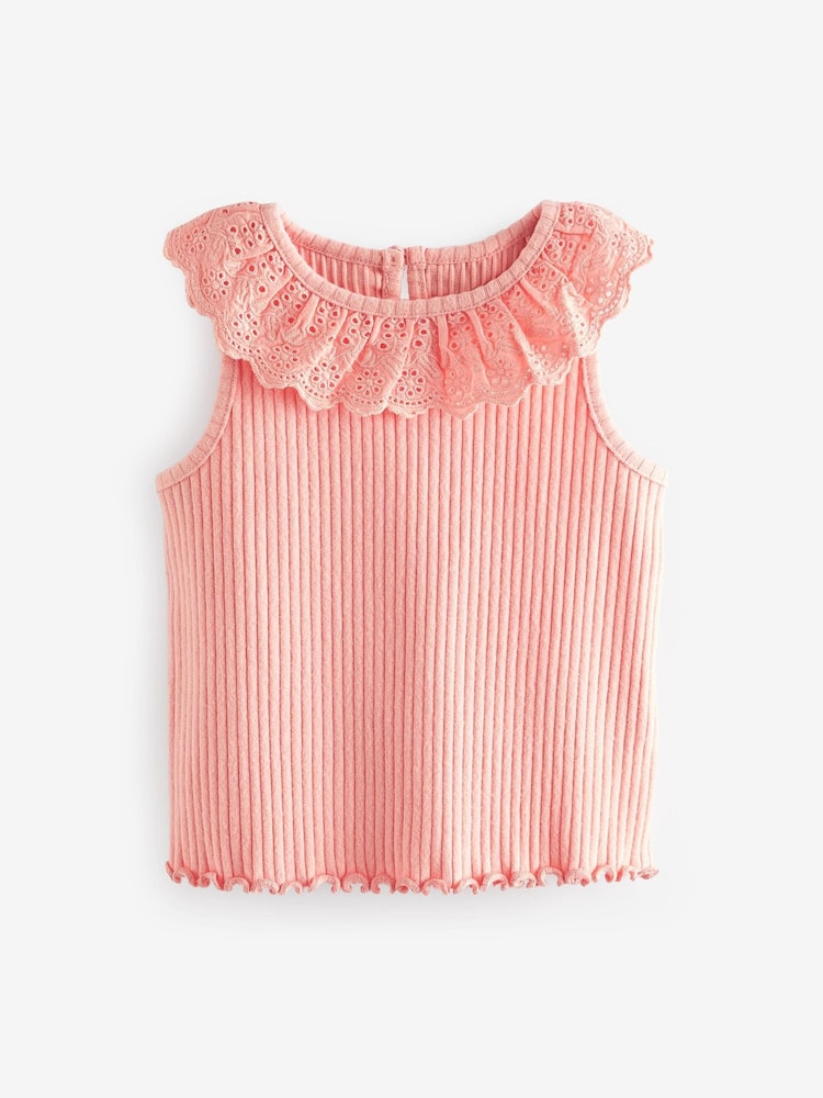 Pink Lace Collar Vest (3mths-7yrs) - Image 5 of 7