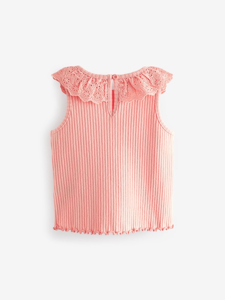 Pink Lace Collar Vest (3mths-7yrs) - Image 6 of 7