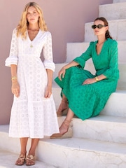 Aspiga Victoria Broderie White Dress - Image 4 of 8