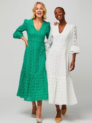 Aspiga Victoria Broderie White Dress - Image 8 of 8