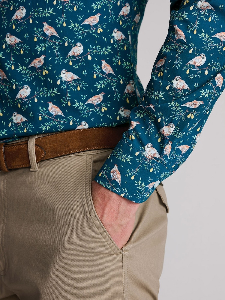 Brook Taverner Green Partridge in a Pear Cotton Shirt - Image 2 of 6 Brook Taverner Green Partridge in a Pear Cotton Shirt - Image 2 of 6