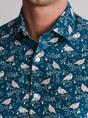 Brook Taverner Green Partridge in a Pear Cotton Shirt - Image 3 of 6