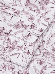Brook Taverner Purple Flowers Printed Cotton Shirt - Image 5 of 5