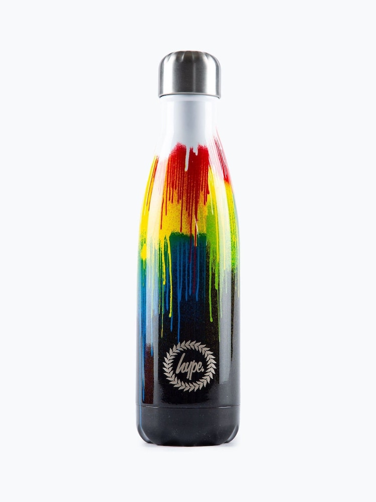 Gourde Hype. multicolore effet dégoulinant réutilisable en métal - Image 1 de 8