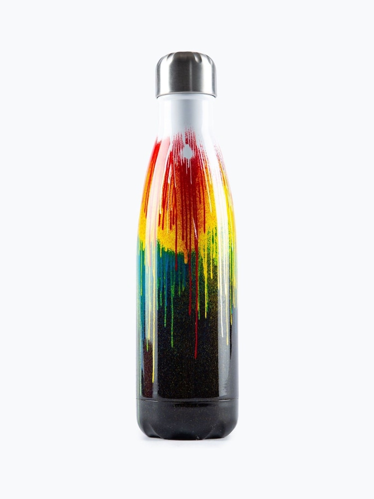 Gourde Hype. multicolore effet dégoulinant réutilisable en métal - Image 2 de 8