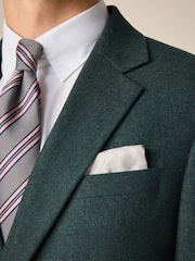 Green Slim Fit Wool Donegal Suit Jacket - Image 4 of 9