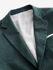 Green Slim Fit Wool Donegal Suit Jacket - Image 6 of 9
