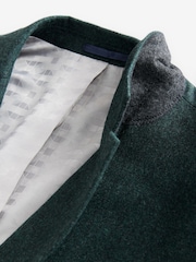 Green Slim Fit Wool Donegal Suit Jacket - Image 8 of 9