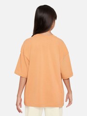 Nike Amber Brown Oversized Premium Essentials 100% Cotton T-Shirt - Image 2 of 4