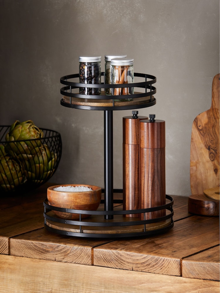 Black Bronx Rotating Spice Rack - Image 3 of 5