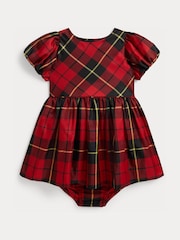 Polo Ralph Lauren Red Taffeta Woven Dress - Image 1 of 3