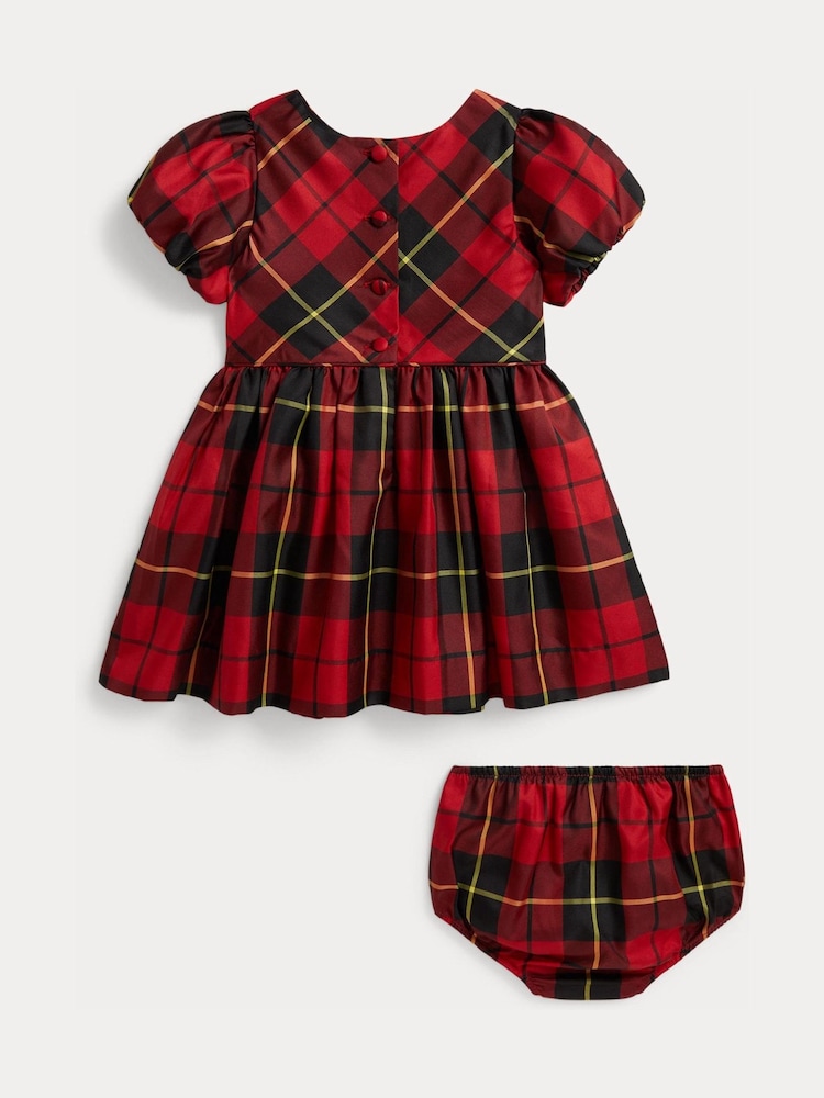 Polo Ralph Lauren Red Taffeta Woven Dress - Image 2 of 3