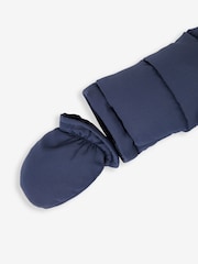 JoJo Maman Bébé Navy Puffer Pramsuit - Image 3 of 4