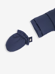 JoJo Maman Bébé Navy Puffer Pramsuit - Image 4 of 4