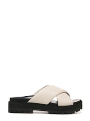 Vionic Tumbled Leather Vesta Slides - Image 1 of 5