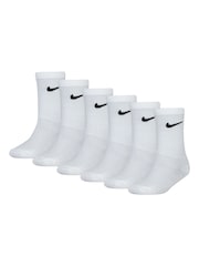 Weiß - Nike Crew-Socken für kleine Kinder, 6er-Pack - Bild 1 von 3