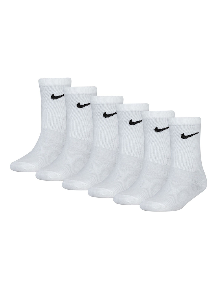 Weiß - Nike Crew-Socken für kleine Kinder, 6er-Pack - Bild 1 von 3