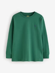 Polo Ralph Lauren Green Logo Long Sleeve Jersey T-Shirt - Image 5 of 8
