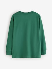 Polo Ralph Lauren Green Logo Long Sleeve Jersey T-Shirt - Image 6 of 8