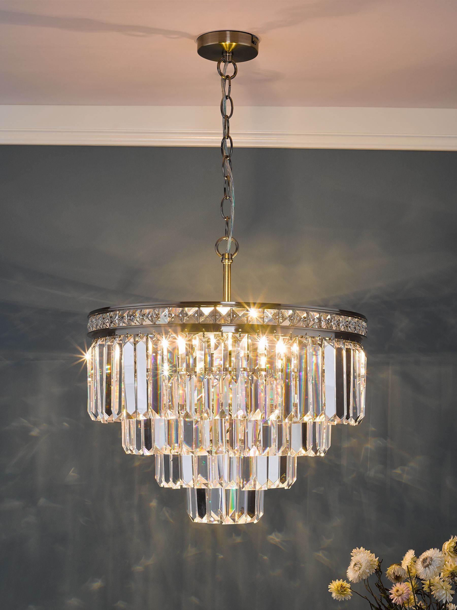 Crystal chandelier next on sale