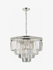 Dar Lighting Silver Vyana 4 Light Ceiling Light Pendant - Image 3 of 4