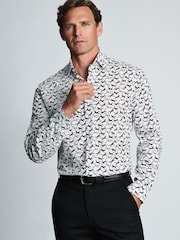 Brook Taverner Natural Horse Printed Cotton Shirt - Image 1 of 5