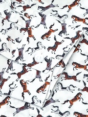 Brook Taverner Natural Horse Printed Cotton Shirt - Image 5 of 5