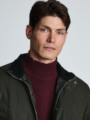 Brook Taverner Green Padded Waxed Cotton Jacket - Image 4 of 7