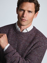 Brook Taverner Rib Twist Crew Neck Jumper - Kuva 2 / 4