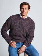 Brook Taverner Rib Twist Crew Neck Jumper - Kuva 3 / 4