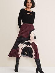Phase Eight Black Cut-Out Neck Ciara Fitted Knit Jumper - Image 3 of 7