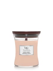 Woodwick Pink Medium Hourglass Scented Candle with Crackle Wick Sunset - Image 3 of 4