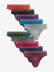 Rich Colour 10 pack Cotton Rich Briefs - Image 1 of 12