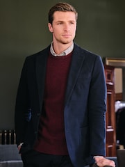 Brook Taverner Blue Brushed Cord Cotton Jacket - Image 1 of 5