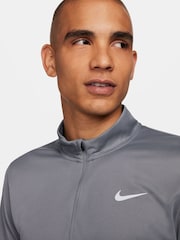 Серый - Топ для бега с короткой молнией Nike Dri-FIT Pacer - Изображение 4 из 5