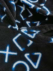 Navy Blue PlayStation Hooded Blanket (5-16yrs) - Image 4 of 4