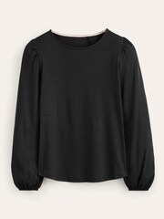 Boden Black Supersoft Long Sleeve Top - Image 5 of 5