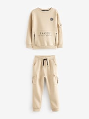 Baker by Ted Baker Stone Cargo Sweater and Joggers Set - Image 1 of 13