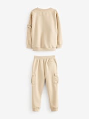 Baker by Ted Baker Stone Cargo Sweater and Joggers Set - Image 2 of 13