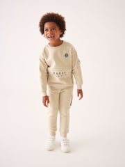 Baker by Ted Baker Stone Cargo Sweater and Joggers Set - Image 7 of 13