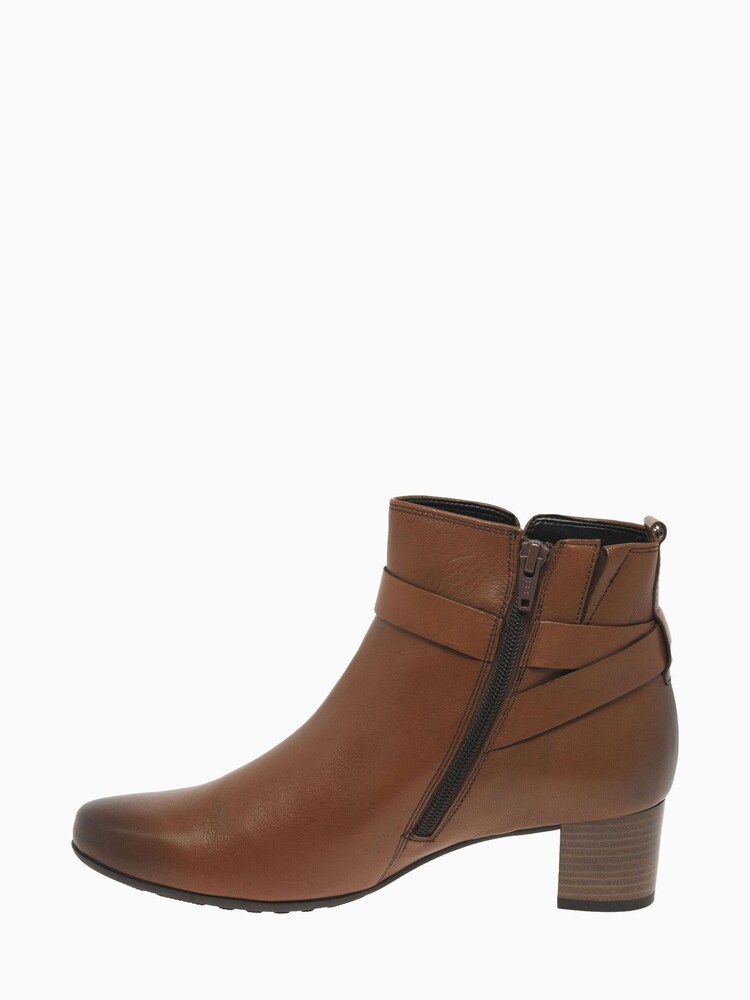 Gabor Kenmore Whisky Leather Fashion Ankle Boots - Image 2 of 6